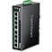 TRENDnet 8Port Industrial Gigabit PoE DINRail Switch 24 56V TIPG80B 8 x Gigabit PoE PortsBlack Lifetime Protection