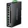 TRENDnet 8Port Industrial Gigabit PoE DINRail Switch 24 56V TIPG80B 8 x Gigabit PoE PortsBlack Lifetime Protection