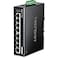 TRENDnet 8Port Industrial Gigabit PoE DINRail Switch TIPG80 200W PoE Power Budget 16Gbps Switching Capacity NDAA TAA Compliant Ethernet Splitter Lifetime Protection