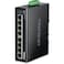 TRENDnet 8Port Industrial Gigabit PoE DINRail Switch TIPG80 200W PoE Power Budget 16Gbps Switching Capacity NDAA TAA Compliant Ethernet Splitter Lifetime Protection