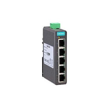 Moxa EDS205 5 Port Entry Level unmanaged Ethernet Switch w5 10100BTX Ports Plastic housing Power Supply not Included