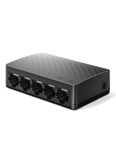 Tenda 5 Port Gigabit Ethernet Switch Desktop Ethernet Splitter Unmanaged Network Switch Hub Plug Play WallMount Fanless Quiet for Ethernet Cable Router PC NAS SG105