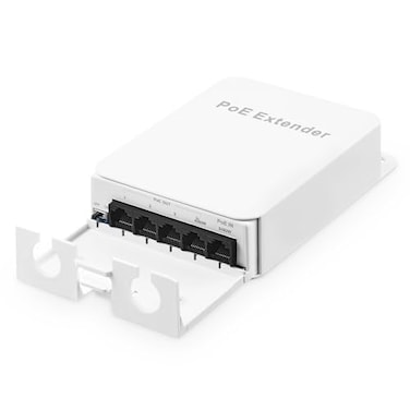 Binardat Outdoor PoE Passthrough Switch 1 POE in 4 POE Extender IEEE8023afatbt Powered 90W 100Mbps Ethernet Wall Mount Waterproof Plug and Play