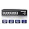 AUMOX PRO 8 Port PoE Switch Gigabit 120W Gigabit Unmanaged Ethernet Switch Plug Play 8023afat Compliant Metal Housing 8Port Network Switch for HomeOffice Energy Efficient Silent Operation