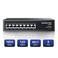 AUMOX PRO 8 Port PoE Switch Gigabit 120W Gigabit Unmanaged Ethernet Switch Plug Play 8023afat Compliant Metal Housing 8Port Network Switch for HomeOffice Energy Efficient Silent Operation