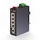 MokerLink 5 Port PoE Industrial Din Rail Switch 4 Ports PoE IEEE8023afat 1 Uplink 10100Mbps Fast Ethernet DINRail Wall Mount Included