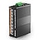 MokerLink 8 Port PoE Gigabit Industrial DINRail Ethernet Switch 96W PoE Power 16Gbps Switching Capacity IP40 Rated Unmanaged Network Switch 40 to 185F with Power Supply