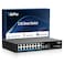 GigaPlus 18 Port 25Gb Unmanaged Ethernet Switch with 16 25G BaseT Ports 2 10G SFP Ports GiGaPlus 25Gbps Network Switch for 25Gbps NASPC Wireless AP WiFi6 Router Plug and Play Fanless Design