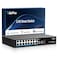 GigaPlus 18 Port 25Gb Unmanaged Ethernet Switch with 16 25G BaseT Ports 2 10G SFP Ports GiGaPlus 25Gbps Network Switch for 25Gbps NASPC Wireless AP WiFi6 Router Plug and Play Fanless Design