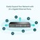 TP-Link TPLink 24 Port Gigabit Switch Easy Smart Managed Plug Play DesktopRackmount Sturdy Metal w Shielded Ports Support QoS Vlan IGMP LAG TLSG1024DEBlack