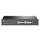 TP-Link TPLink 16 Port Gigabit Switch Easy Smart Managed Plug Play DesktopRackmount Sturdy Metal w Shielded Ports Support QoS Vlan IGMP Link Aggregation TLSG1016DEBlack