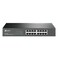 TP-Link TPLink 16 Port Gigabit Switch Easy Smart Managed Plug Play DesktopRackmount Sturdy Metal w Shielded Ports Support QoS Vlan IGMP Link Aggregation TLSG1016DEBlack
