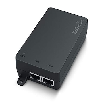 EnGenius Gigabit Power Over Ethernet PoE Injector 30W 8023afat Plug Play Up to 100 Meters 328ft Single Port EPA5006GAT