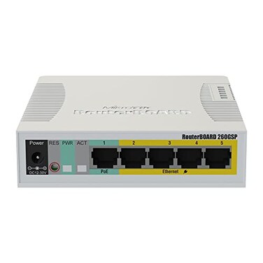 Mikrotik RB260GSP CSS1061G4P1S 5Port gigabit PoE Managed Switch SFP SwOS