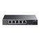 TP-Link TPLink TLSG1005PPD 5Port Passthrough Gigabit Ethernet Switch 1 PoE in 90W 4 PoE Output up to 66W Plug Play Extend Mode QoS IGMP Auto Recovery Powered Only Free Expert Help