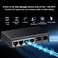 Binardat 4 Port 25G Web Managed Switch with 2x10G SFP Slot UltraMini Size Support TrunkLACPVLANQOS Metal MultiGigabit DesktopWallmount Network Switch