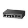 Binardat 4 Port 25G Web Managed Switch with 2x10G SFP Slot UltraMini Size Support TrunkLACPVLANQOS Metal MultiGigabit DesktopWallmount Network Switch