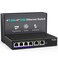 NICGIGA 10Gbe Ethernet Switch Unmanaged with 2 x 10Gb RJ45 Ports 4 x 25Gb BaseT Ports DesktopWall Mount 6 Port 10Gbps Network Switch for Wireless AP NAS PC