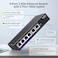 NICGIGA 10Gbe Ethernet Switch Unmanaged with 2 x 10Gb RJ45 Ports 4 x 25Gb BaseT Ports DesktopWall Mount 6 Port 10Gbps Network Switch for Wireless AP NAS PC
