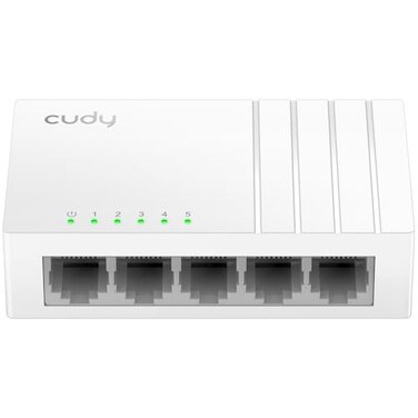 Cudy GS105U 5 Port Gigabit Ethernet Switch with USBC Power Jack Desktop Ethernet Splitter Plastic Case Unshielded Switch Plug Play Fanless Unmanaged