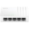 Cudy GS105U 5 Port Gigabit Ethernet Switch with USBC Power Jack Desktop Ethernet Splitter Plastic Case Unshielded Switch Plug Play Fanless Unmanaged