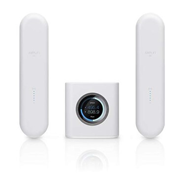 AmpliFi HD WiFi System by Ubiquiti Labs Seamless Whole Home Wireless Internet Coverage HD WiFi Router 2 Mesh Points 4 Gigabit Ethernet 1 WAN Port Ethernet Cable AmpliFi HD UniBody