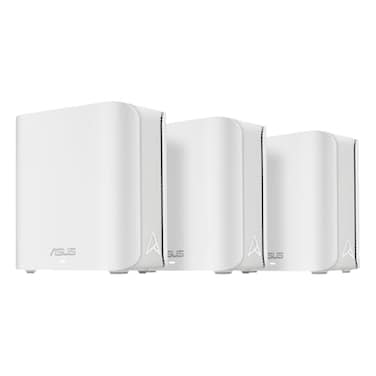 ASUS ZenWiFi BD4 3Pack DualBand WiFi 7 Mesh 3600 Mbps 6500 sqft Dual 25G Ports Security and Parental Controls Included Smart Home Master SSIDs