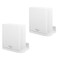 VOMENC Wall Mount Holder for ASUS ZenWiFi AX AC XT8 CT8 XT9 WholeHome TriBand Mesh System WiFi 6 System Wall Bracket Hanger Stand Compatible with ASUS ZenWiFi AX AC White 2Pack