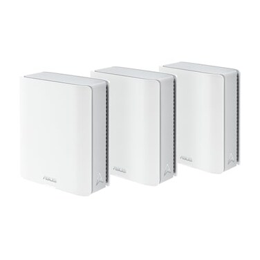 ASUS ZenWiFi BT6 TriBand WiFi 7 Mesh 94 Gbps 7600 sqft 3pk 25G WAN Port Security and Parental Controls Included Smart Home Master SSIDs 4G 5G Mobile Tethering BT6 W3PK