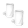 Bangcheer Wall Mount for TPLink Deco BE63 BE65BE67BE68BE10000BE11000BE14000 Mesh WiFi 7 System Saving Space Aluminum Alloy Wall Hanging Bracket Holder with Cable Storage Rack White2Pack