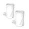 Bangcheer Wall Mount for TPLink Deco BE63 BE65BE67BE68BE10000BE11000BE14000 Mesh WiFi 7 System Saving Space Aluminum Alloy Wall Hanging Bracket Holder with Cable Storage Rack White2Pack