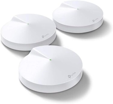 TP-Link TPLink Deco M5 Mesh WiFi System Up to 5500 sq ft Whole Home Coverage and 100 DevicesWiFi RouterExtender Replacement Anitivirus 3Pack