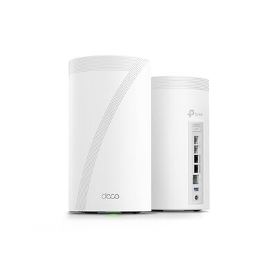TP-Link TPLink Deco 7 Elite BE85 TriBand WiFi 7 BE22000 Whole Home Mesh System 12Stream 22 Gbps 2X 10G 2X 25G Ports Wired Backhaul 8X HighGain Antennas VPN AIRoaming HomeShield 2Pack