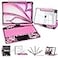 Uminy Transparent Keyboard Case for iPad Pro 11 Inch M5 2025M4 2024 with MultiTouch Trackpad 360 Rotating Stand 7Color 3Level Backlit Wireless Bluetooth Pencil HolderPink