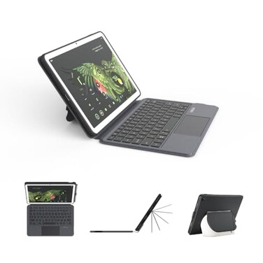 EIP Magnetix Keyboard Case for Google Pixel Tablet 11 inch 2023 Adjustable Viewing Angle Detachable Easy Carry Protective Cover Compatible with Speaker Dock 7 Backlight Color US Layout