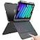 FUWANG Keyboard Case for iPad mini 7 A17 Pro 2024 iPad mini 6th Generation 2021 83inch 360 Swivel MultiTouch Trackpad 7Color Backlit Keyboard Cover with Pencil Holder Black