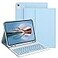 Divufus Keyboard Case for iPad 11th Generation A16 2025 for iPad 10th Generation 2022 Magnetic Detachable Wireless KeyboardSupport 3 System Folio Case with Pencil Holder Light Blue
