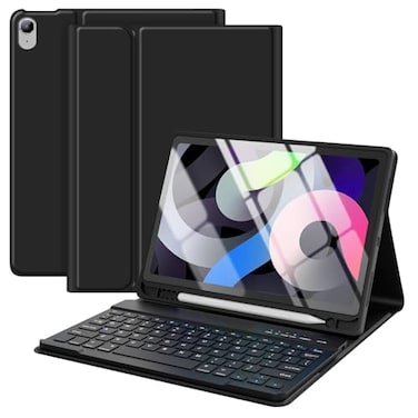 TaIYanG for iPad Air 11 inch Case with KeyboardM4 2026M3 2025M2 2024 Detachable Bluetooth Keyboard Case with Pencil Holder Flip Stand Cover for 109iPad Air 4th5th Gen Black