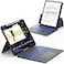 CHESONA Rugged for iPad Pro 13inch M4 2024 Case with Keyboard Magnetic Detachable Case 7Color Backlit Smart Trackpad 15180 Adjustable Stand PortraitLandscape Grey