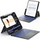 CHESONA Rugged for iPad Pro 13inch M4 2024 Case with Keyboard Magnetic Detachable Case 7Color Backlit Smart Trackpad 15180 Adjustable Stand PortraitLandscape Grey