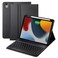 Waiktyne Keyboard Case for iPad A16 2025 11th Generation iPad 10th Gen 109 2022 Case with Keyboard Smart Folio Cover with Pencil Holder Slim Rechargeable Magnetic Bluetooth keyboard Detachable Black