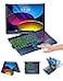 Baisla iPad 10th Generation Case with Keyboard 109 iPad 11th A16 iPad Air 11 M4M3M2 Multi Trackpad 360 Swivel Rainbow Backlit for iPad Air 5th4thiPad Pro 11 4th3rd2nd1st Blue