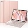 CHESONA Keyboard Case for iPad A16 11th10th Generation 20252022 Detachable Wireless Keyboard Stand Folio Keyboard Cover with Pencil Holder Thin Light Pale Pink