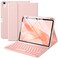 Harvopu Compatible for iPad Air 11 Air 5th 4th Generation Case with Keyboard Backlit Detachable Folio Cover with Pencil Holder for iPad Air 11Inch M4M3M2 202620252024 Air 5 Air 4 Pink