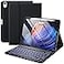 Harvopu Compatible for iPad Air 11inch 109Air 5th 4th Generation Case with Keyboard Backlit Detachable Folio Keyboard Cover with Pencil Holder for iPad Air 11 Inch M4M3M2 Air 5 Air 4 Black