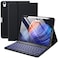 Harvopu Compatible for iPad Air 11inch 109Air 5th 4th Generation Case with Keyboard Backlit Detachable Folio Keyboard Cover with Pencil Holder for iPad Air 11 Inch M4M3M2 Air 5 Air 4 Black