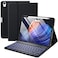Harvopu Compatible for iPad Air 11inch 109Air 5th 4th Generation Case with Keyboard Backlit Detachable Folio Keyboard Cover with Pencil Holder for iPad Air 11 Inch M4M3M2 Air 5 Air 4 Black
