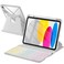 Kidopire Compatible with iPad 11th 10th Generation Case with Keyboard Detachable Wireless Keyboard Case for iPad A16 11inch 2025 109inch 2022 7 Colors Backlit 360 Rotatable Cover LightGray