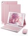 TUNKARMOR Keyboard Case for iPad 97 inch 6th 5th GenerationPro 97 Air 2 Air 1 Mouse and Detachable Keyboard for iPad Pro 97 Slim Case with Pen Holder Pink