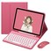 YEEHi Keyboard Case Mouse for iPad mini A17 ProiPad mini 6th Generation Color Cute Round Key Wireless Bluetooth Detachable Keyboard Cover with Pencil Holder Dark Pink